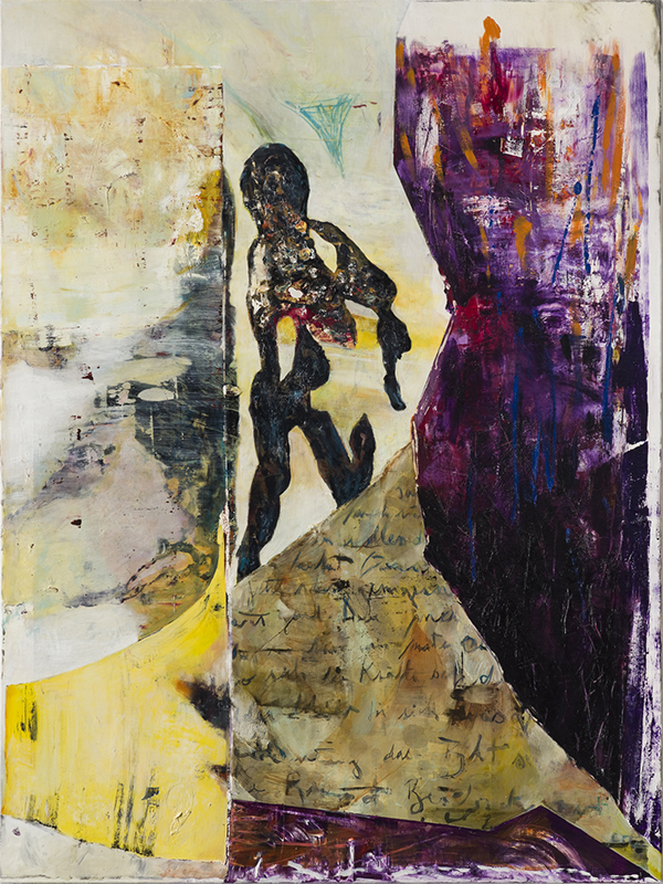 Clinamen I, Oil on canvas, 200 x 150 cm, 2018