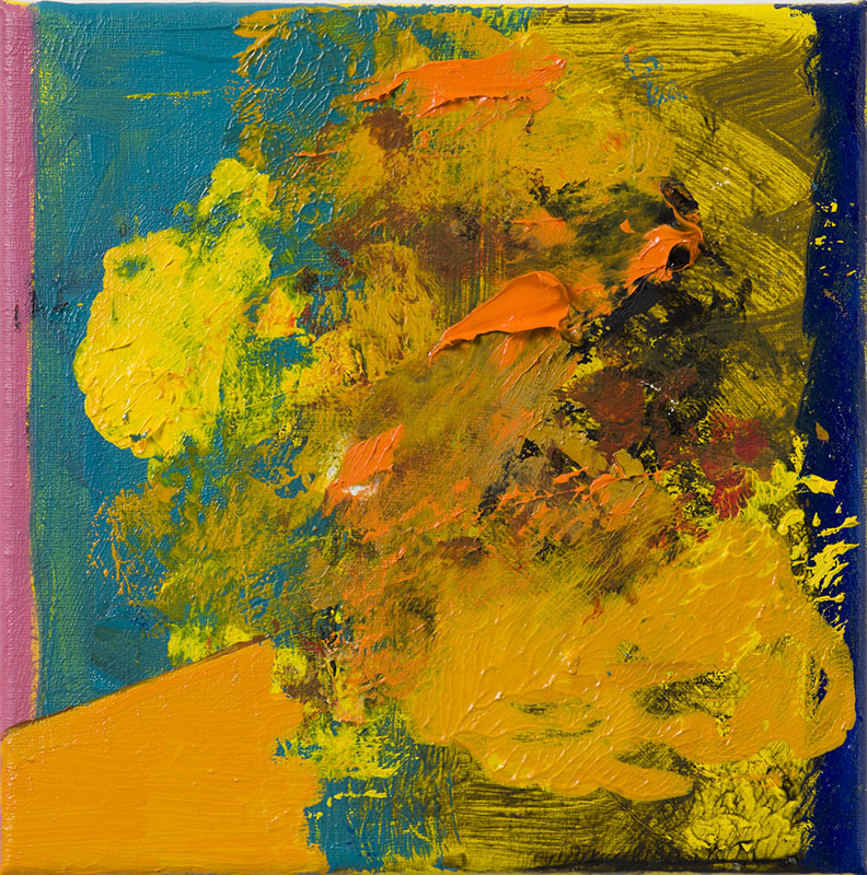 Pensée VI, Oil on canvas, 30 x 30 cm, 2023