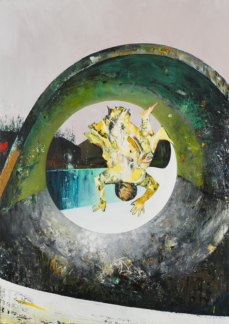 The Tunnel III, 300 x 200 cm, oil on canvas, 2016